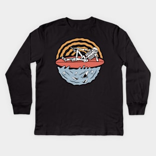 Wave for Summer, Wave for Surf, Wave for Surfing, Surfing Wave Kids Long Sleeve T-Shirt